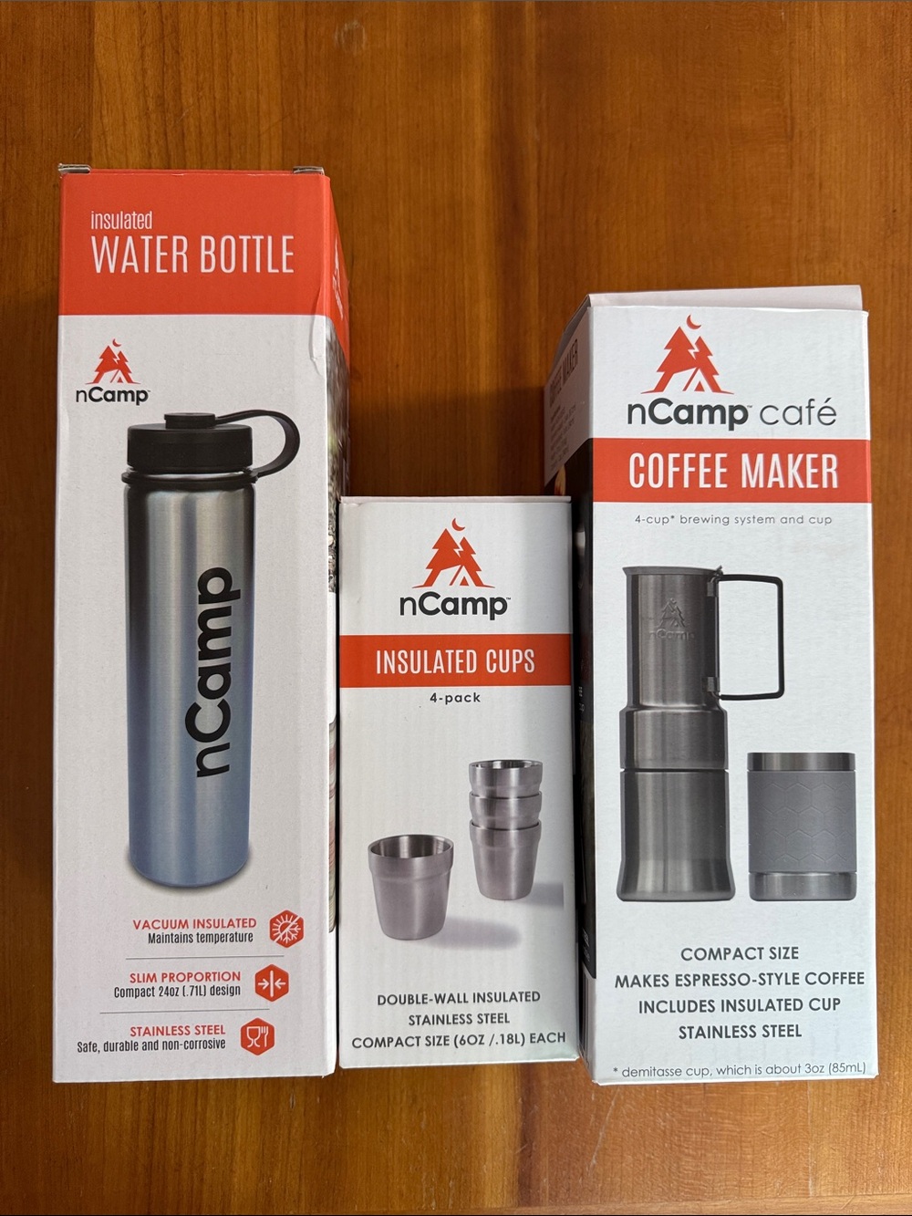 Stainless Steel Insulated Water Bottle, Cups & Coffee Maker